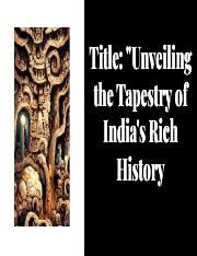  A History of India: Unveiling the Tapestry of Time and Transformation